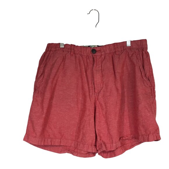 CHUBBIES -MEN'S XXL - RED BUTTON ELASTIC WAIST COTTON BLEND SHORTS - Picture 1 of 9